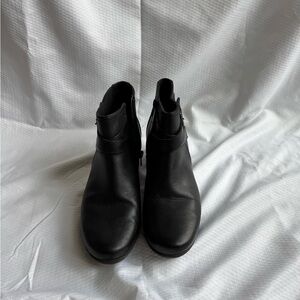 Clarks Sleek Black Ankle Booties